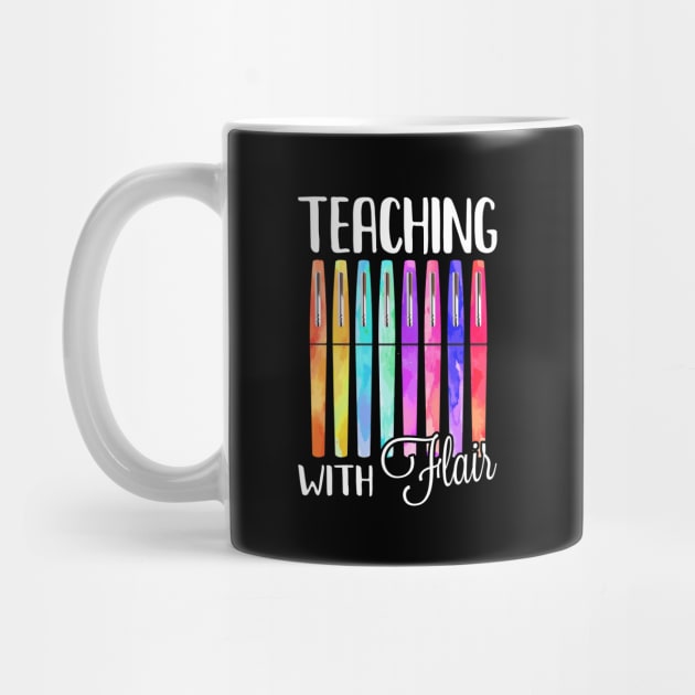 Teaching With Flair Pen Funny Colorful Gift by Zone32